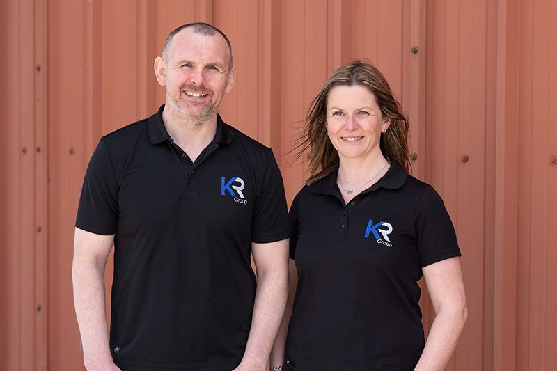 Kenny Robertson, Managing Director at KR Group and Nicola Fraser, Business Director at KR Group