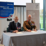 Balfour Beatty’s Work Winning Director, Neil Dalton, signing the Armed Forces Covenant