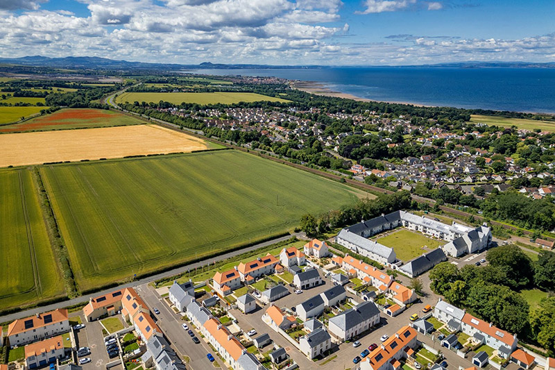 Aerial image of Longniddry South