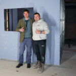 Andrew Vernon of Hillhouse Group and Derek Moir of Freedom Fighters at the new unit