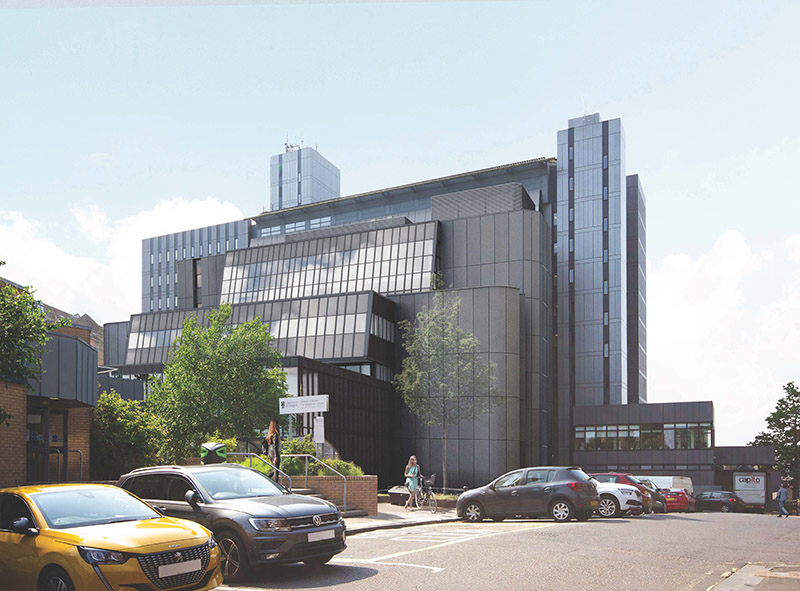 Artist impression of the University of Glasgow Library Project, being delivered by Robertson Construction Central West