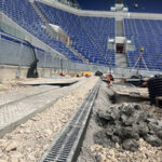 Lightweight drainage solution scores at new Everton stadium Durachannel at Everton’s new stadium