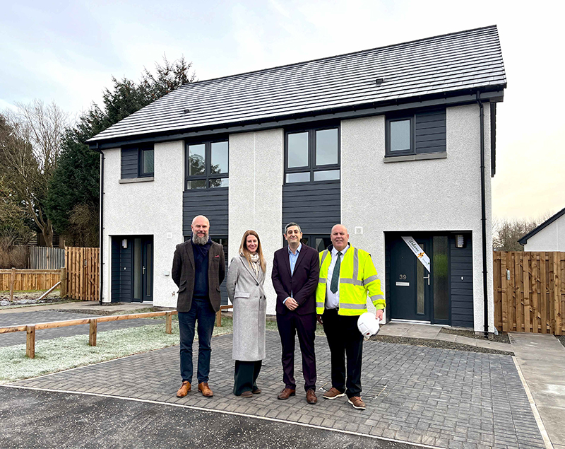 L-R: Springfield Partnerships Manager Director, Tom Leggeat, Kingdom Group Development Director, Tricia Hill, Partnerships Development Manager, Bobby Malek, Springfield Contracts Manager, Jim Murphy