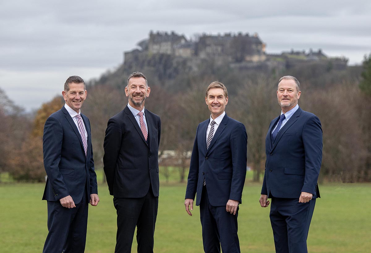 L-R: Shepherd's Martin Waite, Whyte & Barrie's Alan Crooks, Shepherd's Ian Fergusson and Whyte & Barrie's John Leighton