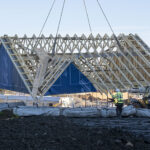 RTE marks timber frame milestone at South Queensferry site Robertson Timber Engineering in South Queensferry