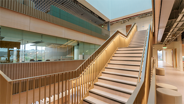 Usher Building stairs