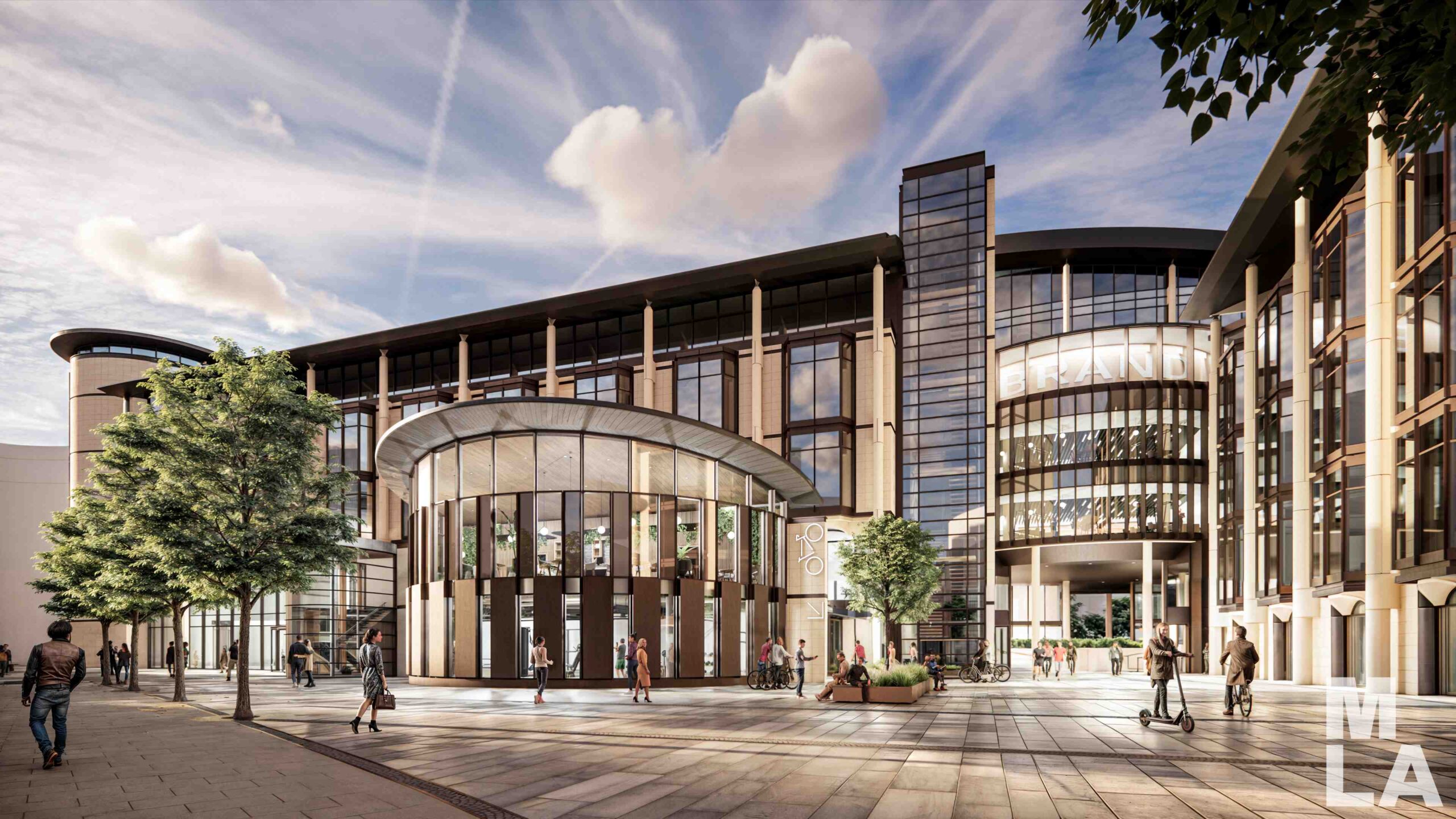 A CGI of the redeveloped Port Hamilton Building