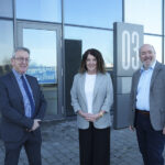 Morris and Spottiswood's Gordon Clyne (left) with Clyde Gateway's Angela Rowley and Martin McKay