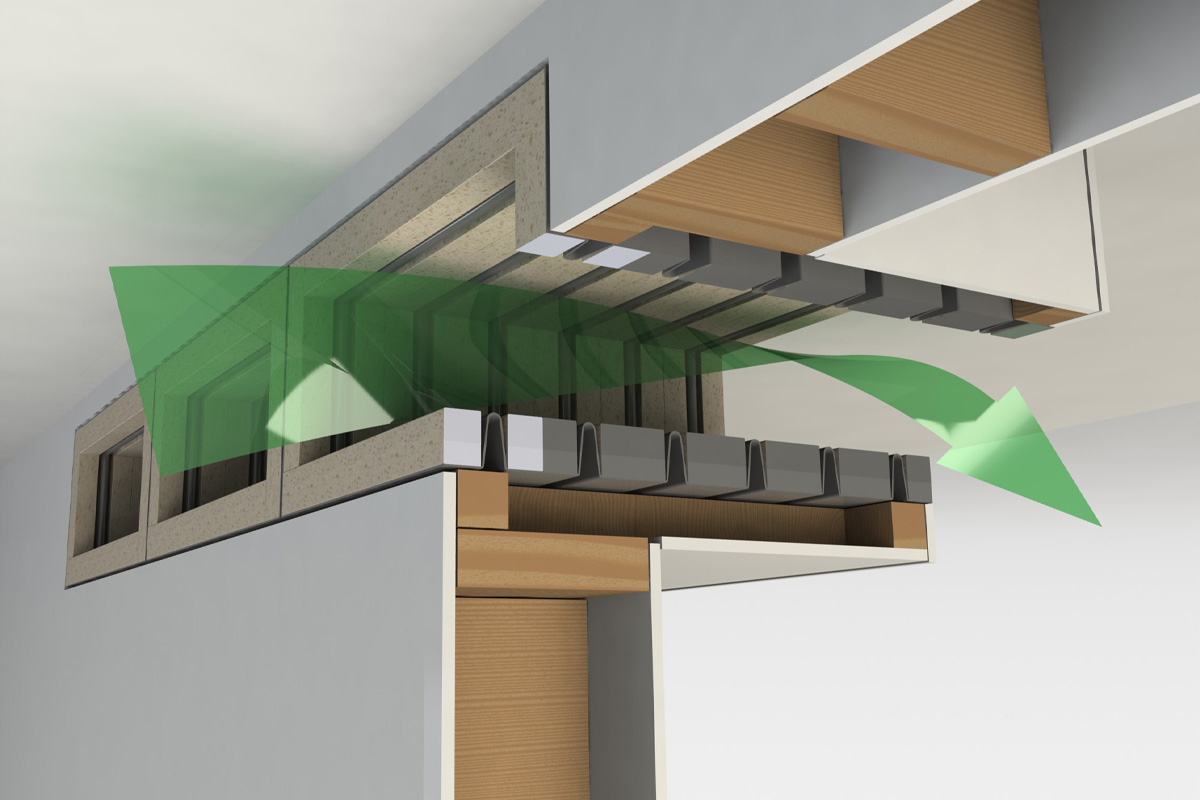 Passivent Soundscoop Cross Section