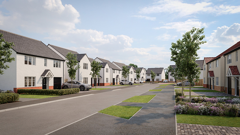 Avant Homes to build 174 new homes at Blindwells, East Lothian (CGI indicative of proposed house types)