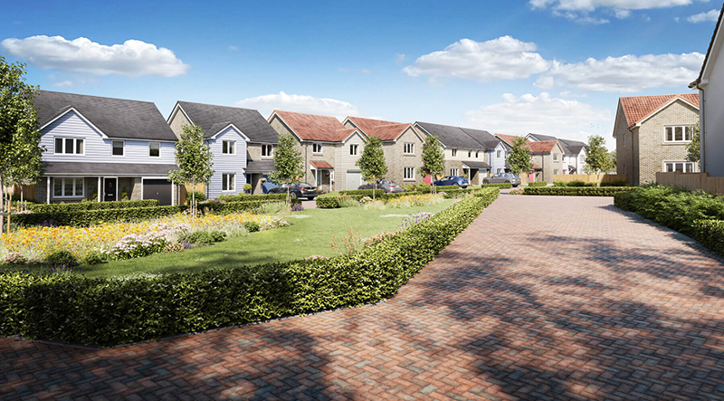 Taylor Wimpey East Calder typical streetscene