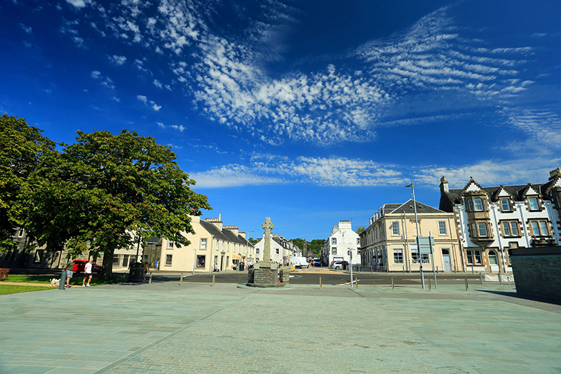 Argyll Green Stone and Tradstocks Scottish Whinstone was utilised in this public realm project as part of the regeneration of Lochgilphead town centre