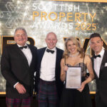 L-R: Alasdair Humphery (SPA judge); Jeff Manson; Lynsay Bell Manson; and host Des Clarke