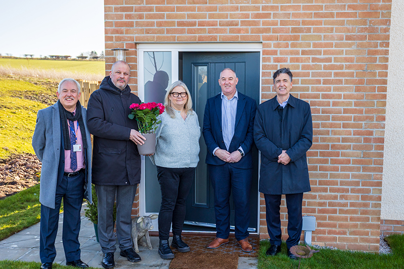 Housing minister Paul McLennan at Lovell Dalkeith site