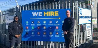 Prestonfield branch manager Richard Harley with HSS’ Ayoola Oduyelu