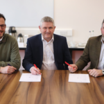 Michael Jeffrey, Vice Principal, Edinburgh College; David Cairns, Regional Managing Director, Robertson Construction Central East; and Neil McKay, Managing Director, Urban Union