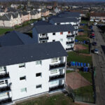 Blantyre flatted blocks benefit from carbon reduction through construction Camelon Crescent, Blantyre