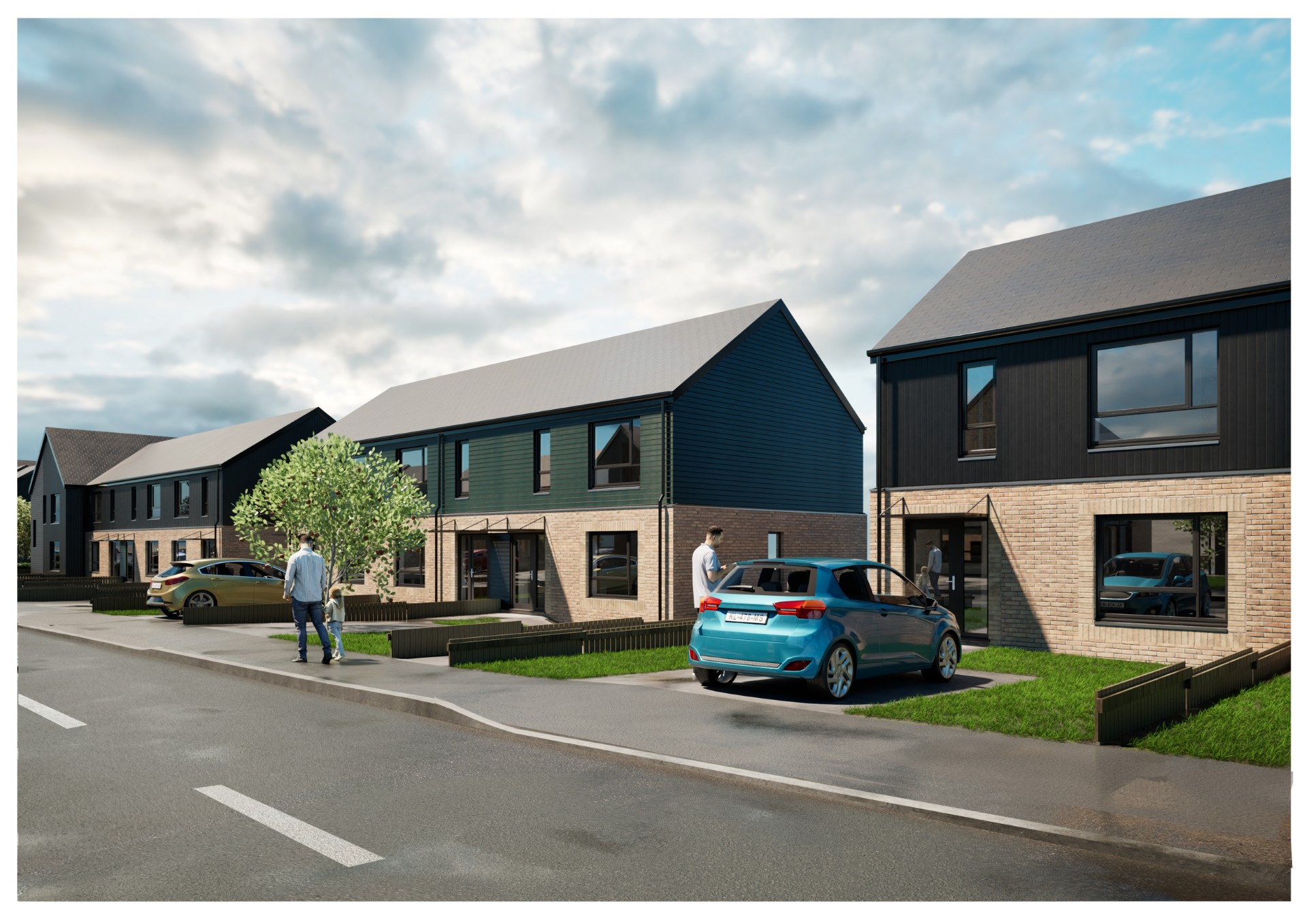 Arran affordable homes CGI