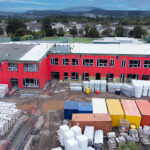 Passivhaus primary school featuring Wraptite external air barrier nominated for multiple awards Riverside Primary in Perth and Kinross