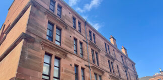 Windows in Partick flats