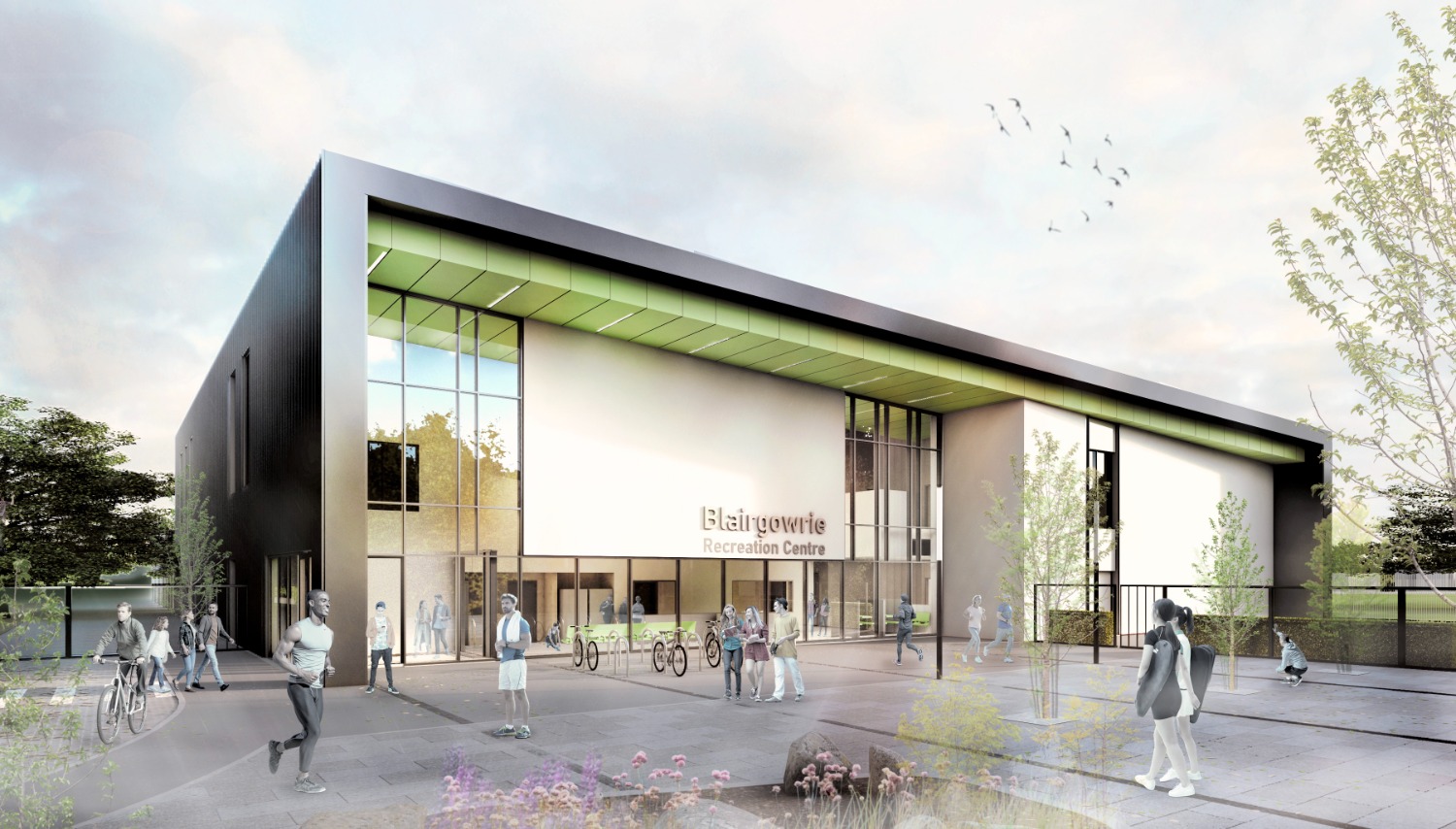 CGI of leisure centre