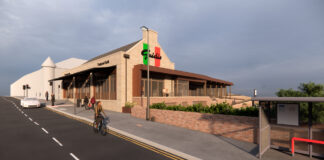 Guidi's exterior artist's impression