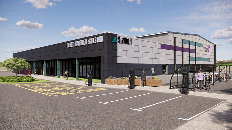 Artist's impression of the Energy Transition Skills Hub in Aberdeen