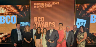 Clyde Gateway team collecting an award