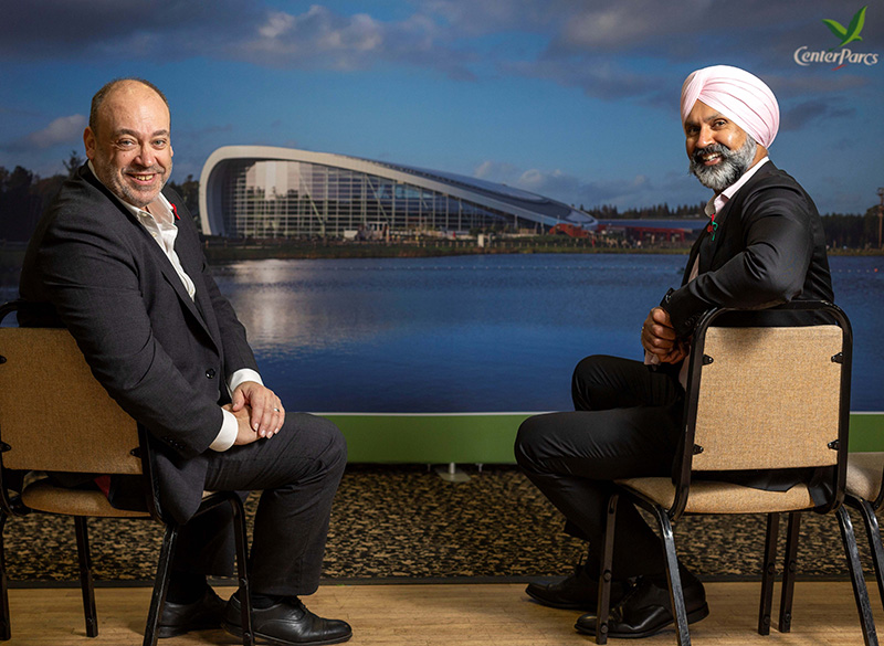 Center Parcs CEO Colin McKinlay & Raj Singh-Dehal, chief corporate officer