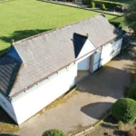 Aerial shot of Cooper Park toilets