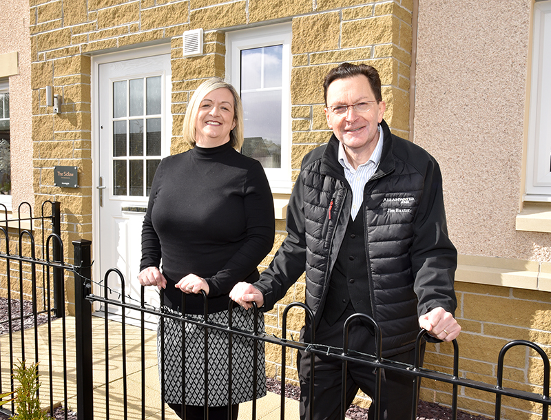 Allanwater Homes development sales manager Lynn McNair and director Jim Baxter