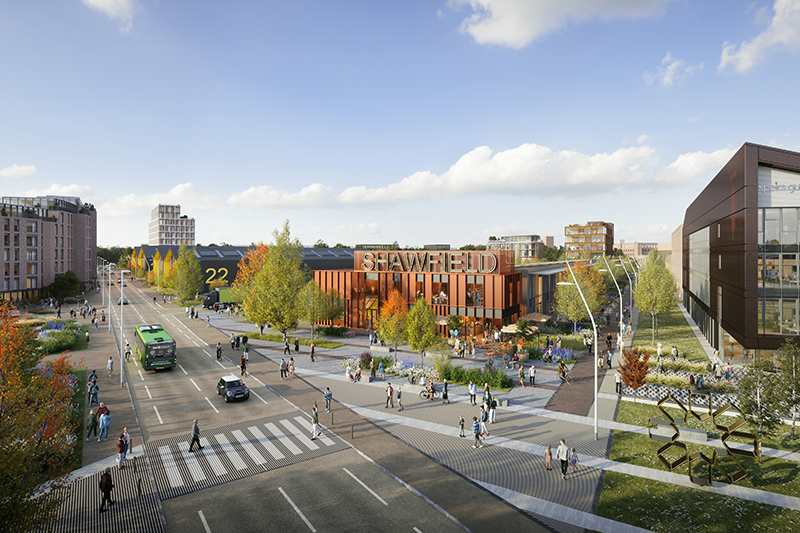 CGI of hotel at Shawfield Stadium