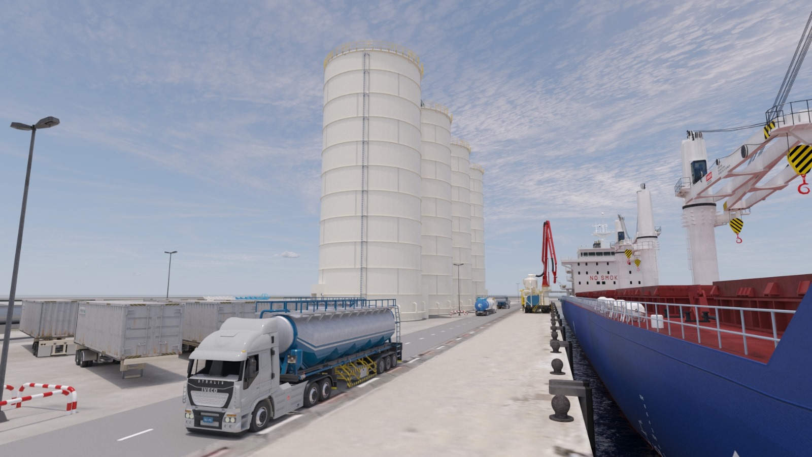 CGI of cement terminal
