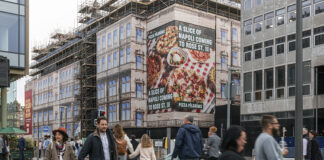 Jenners department store with scaffolding