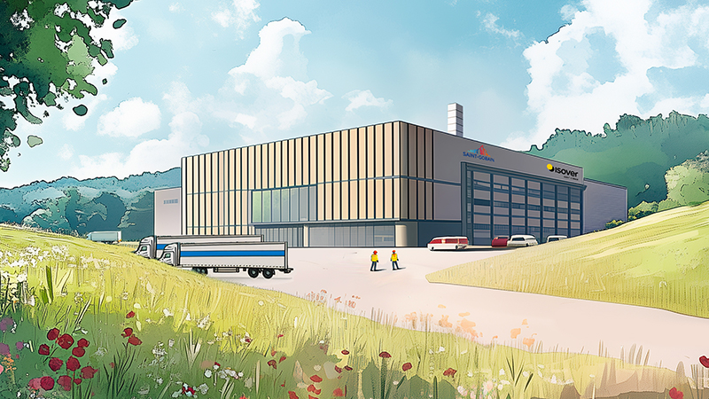 CGI of Saint-Gobain Isover facility