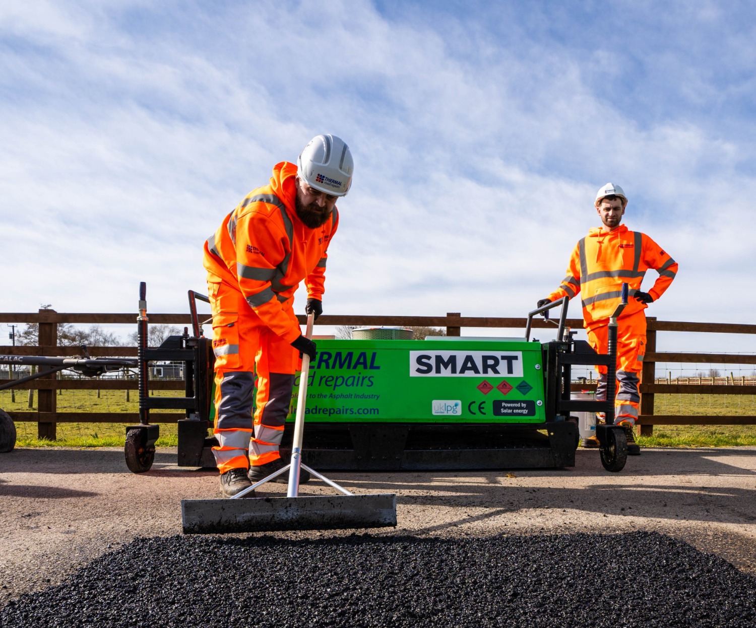 Thermal Road Repairs repairing road