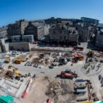 Work progresses on £40m Aberdeen Market project Aerial shot of market