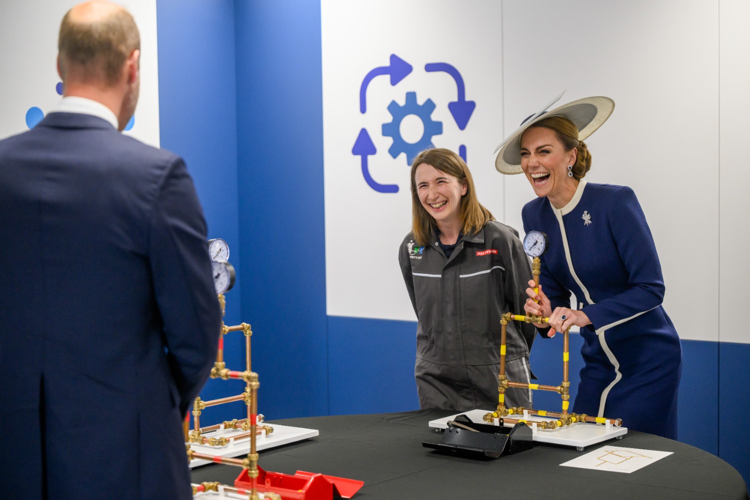 Princess of Wales with BAE staff