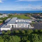 Aerial shot of school