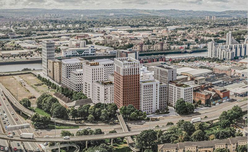 CGI of Central Quay, Glasggow