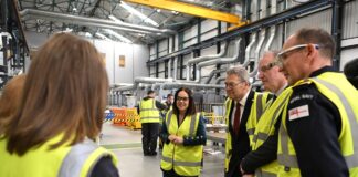 Kate Forbes tours BAE Systems' Govan base