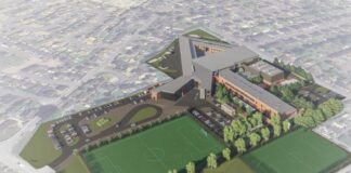 Crystal High School aerial