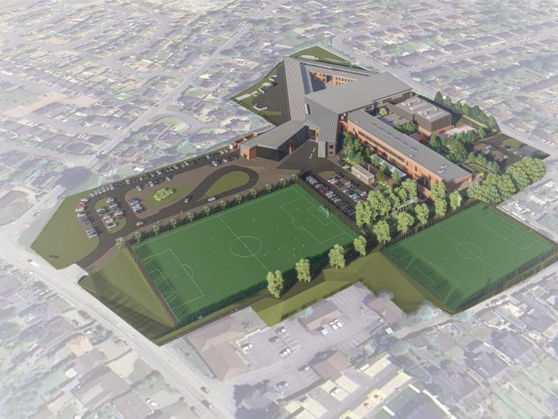 Crystal High School aerial