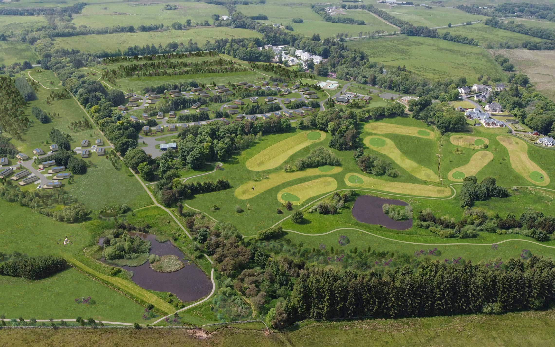 CGI of Rutherford Park