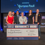 Cheque presentation at Homes for Scotland lunch