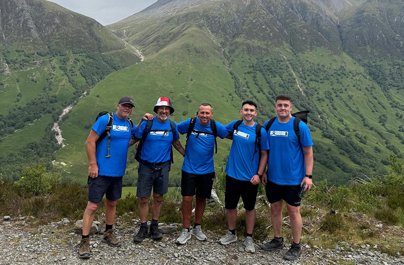 JR Scaffold team on West Highland Way