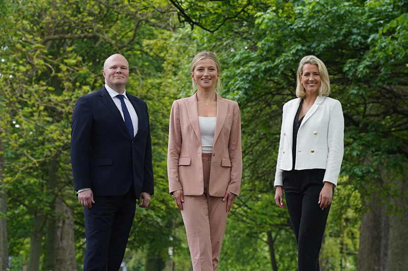 L-R: Bob Duncan; Laura-Mathieson; and Christine Falconer