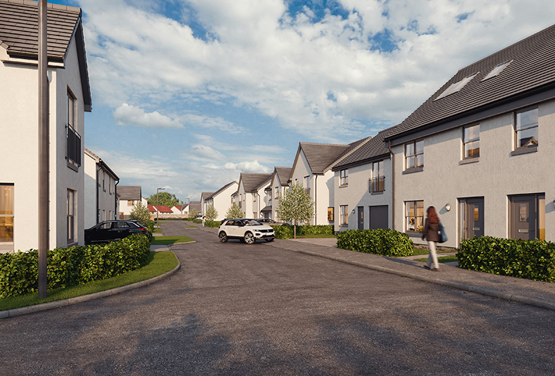 CGI of Shawfair housing site