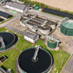 Solar project complete at Milnathort waste water treatment works Solar panels at waste water treatment works