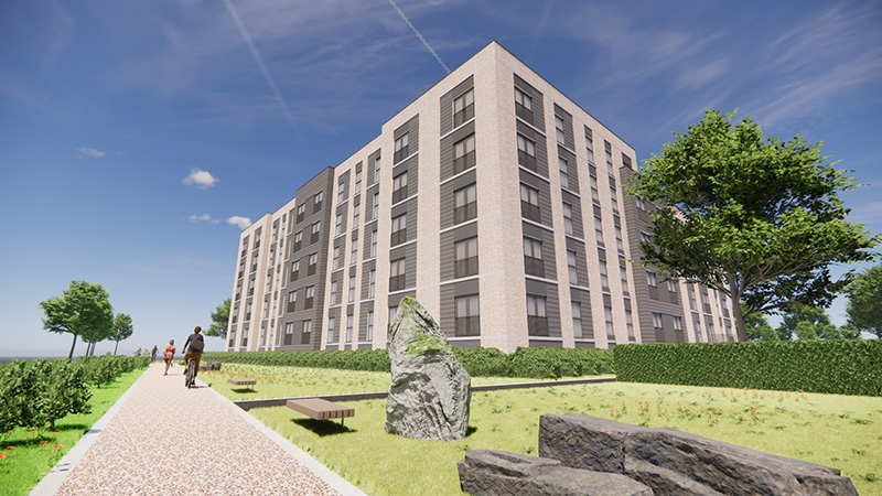 CGI of proposed Causewayhead homes
